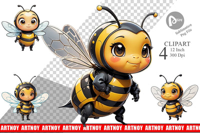 Clipart Cute Bee Sublimation artnoy 