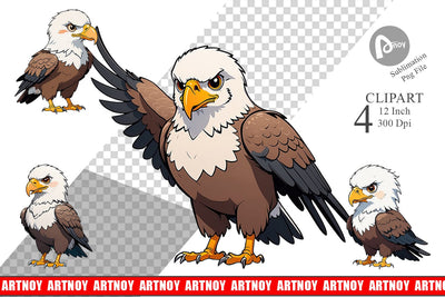 Clipart Cute Eagle Sublimation artnoy 