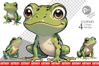 Clipart Cute Frog Sublimation artnoy 
