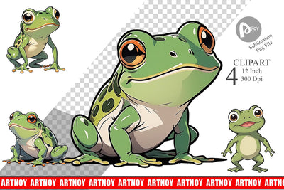 Clipart Cute Frog Sublimation artnoy 