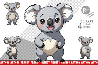 Clipart Cute Koala Sublimation artnoy 