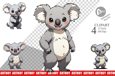 Clipart Cute Koala Sublimation artnoy 