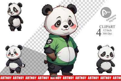 Clipart Cute Panda Sublimation artnoy 