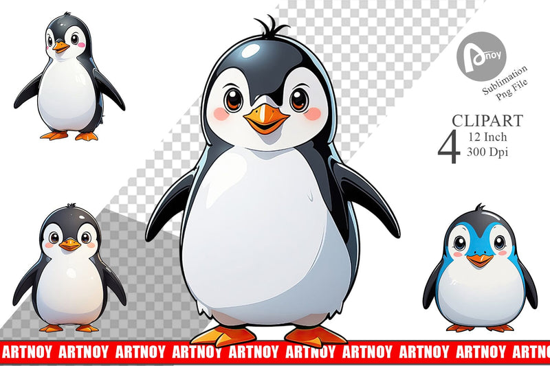 Clipart Cute Penguin Sublimation artnoy 