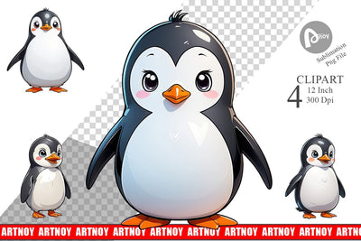 Clipart Cute Penguin Sublimation artnoy 