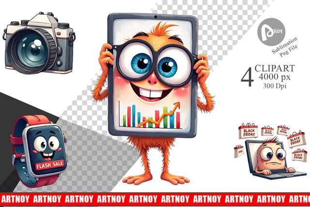 Clipart Cyber Monday Craze Sublimation artnoy 