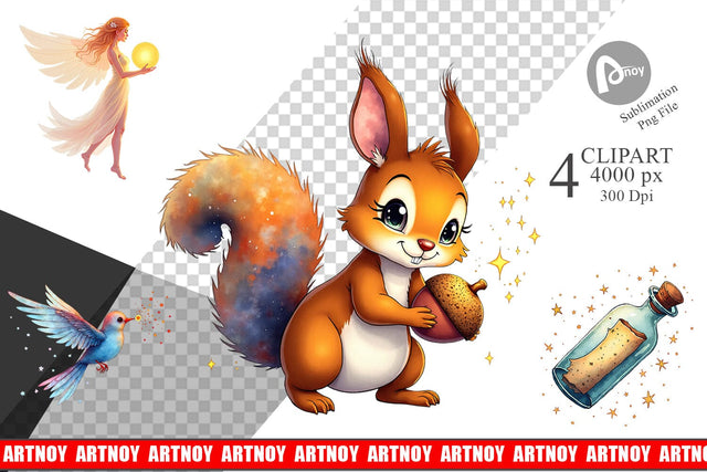 Clipart Cybernetic Cupids Cosmic Messengers Sublimation artnoy 