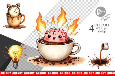 Clipart Existential Espresso Abstract Tooncore Sublimation artnoy 