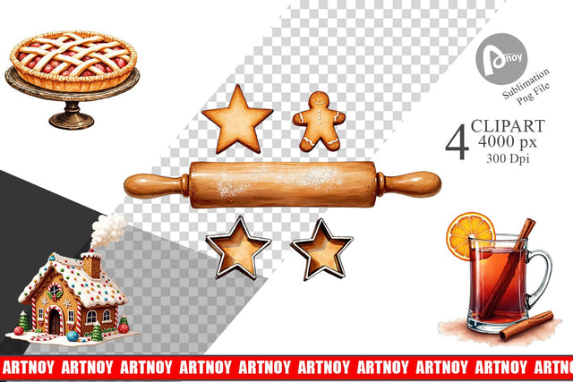 Clipart Farmhouse Kitchen Sublimation artnoy 