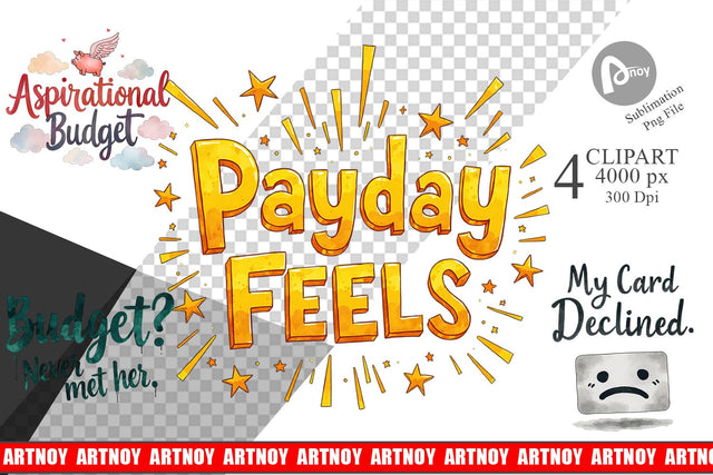 Clipart Financially Questionable Humor Sublimation artnoy 