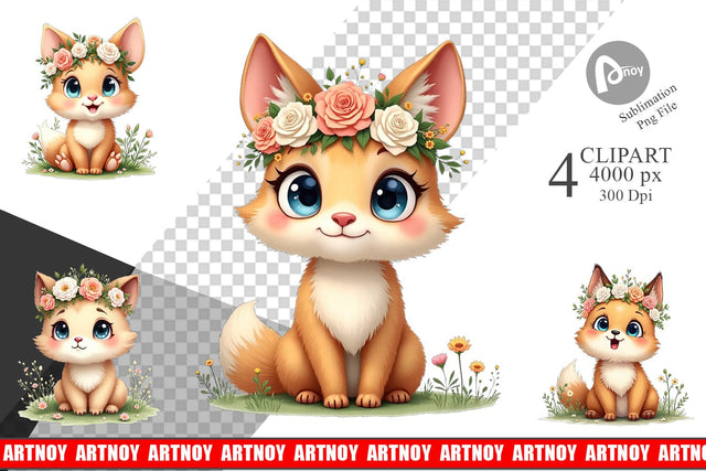 Clipart Furry Expressions Sublimation artnoy 