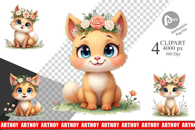 Clipart Furry Expressions Sublimation artnoy 