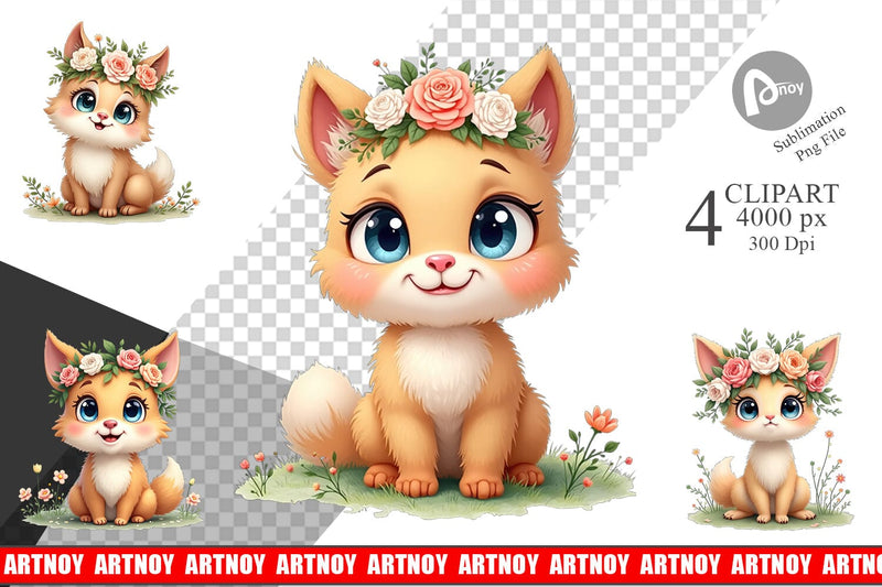 Clipart Furry Expressions Sublimation artnoy 