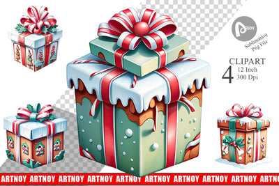 Clipart Gift Box Sublimation artnoy 