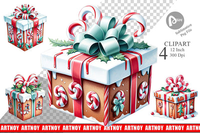 Clipart Gift Box Sublimation artnoy 