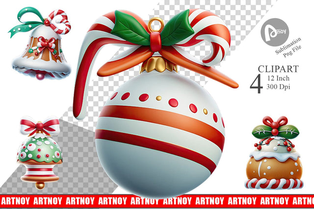 Clipart Gingerbread Ornament Sublimation artnoy 
