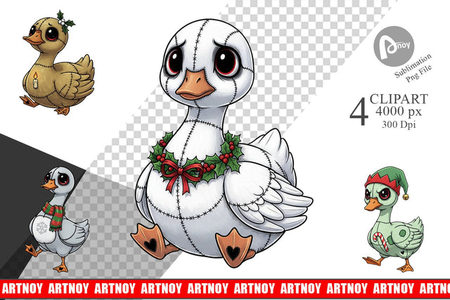Clipart Goose Voodoo Doll Sublimation artnoy 