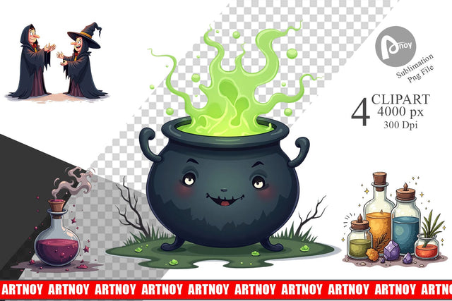 Clipart Gothic Halloween Miscellaneous Sublimation artnoy 