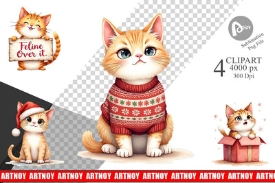 Clipart Grumpy Cats Sublimation artnoy 