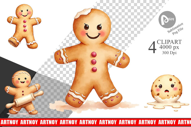 Clipart Grumpy Cookies Sublimation artnoy 
