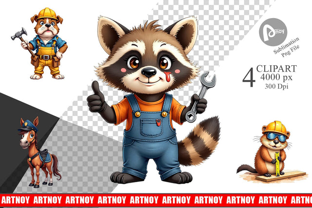 Clipart Helpful Paws Skilled Trades & Services Animal Sublimation artnoy 