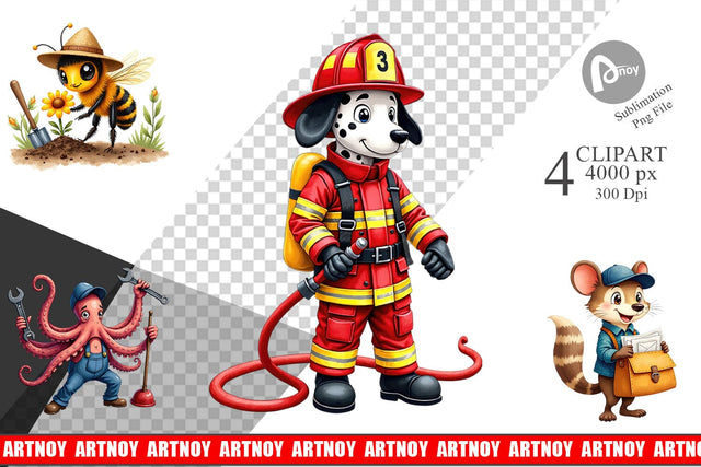 Clipart Helpful Paws Skilled Trades & Services Animal Sublimation artnoy 
