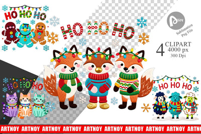 Clipart Holiday Animal Embroidery Sublimation artnoy 