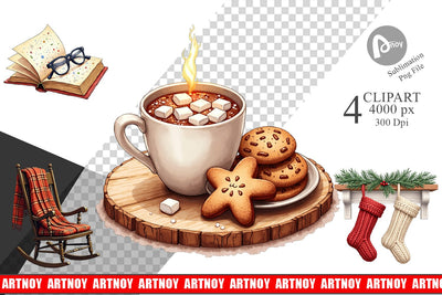 Clipart Hygge Holiday Sublimation artnoy 