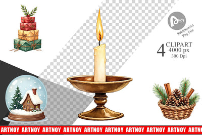 Clipart Hygge Holiday Sublimation artnoy 