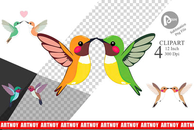 Clipart Love Hummingbird Sublimation artnoy 