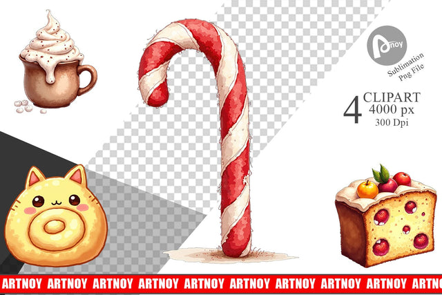 Clipart Lumpy Nordic Treats Sublimation artnoy 