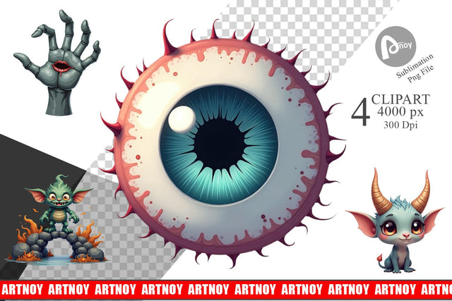 Clipart Monster Mashups Sublimation artnoy 