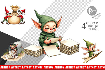 Clipart North Pole Mailroom Mayhem Sublimation artnoy 