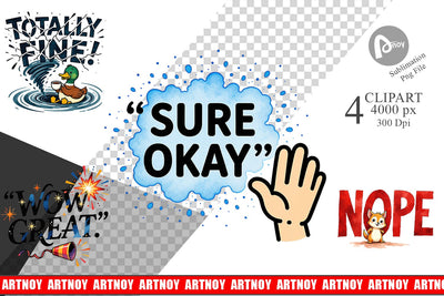 Clipart Passive Aggressive Positivity Pastel Snark Sublimation artnoy 