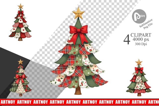 Clipart Patchwork Tree Sublimation artnoy 