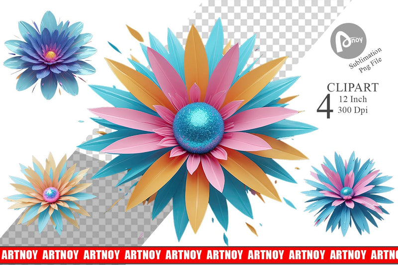Clipart Petal Burst Sublimation artnoy 