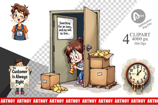 Clipart Retail Warrior Sublimation artnoy 