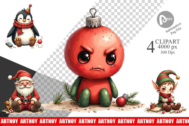 Clipart Sarcastic Chrisrtmas Sublimation artnoy 