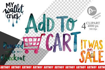 Clipart Sarcastic Shopper Quote Sublimation artnoy 