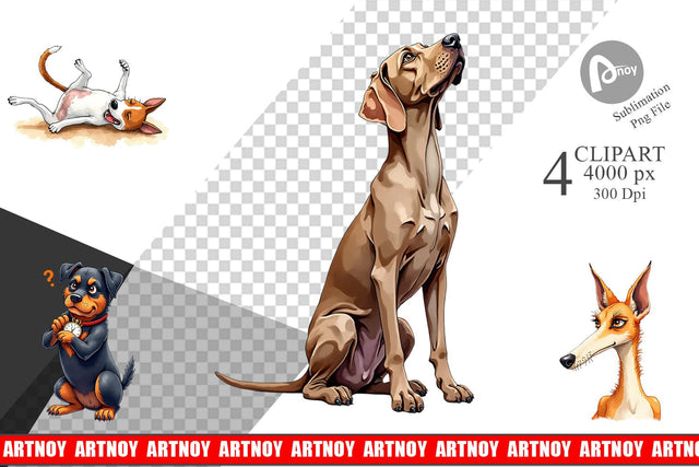 Clipart Sass & Side-Eye Judgmental Dog Sublimation artnoy 
