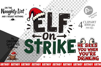 Clipart Sassy Santa's Sayings Sarcastic Christmas Quotes Sublimation artnoy 