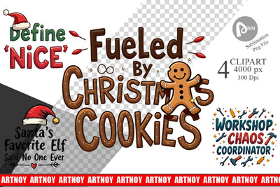 Clipart Sassy Santa's Sayings Sarcastic Christmas Quotes Sublimation artnoy 