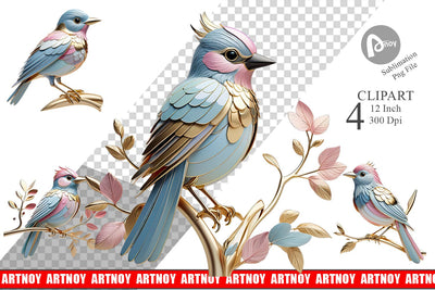 Clipart Shiny Bird Sublimation artnoy 