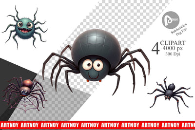 Clipart Spider Twists Sublimation artnoy 