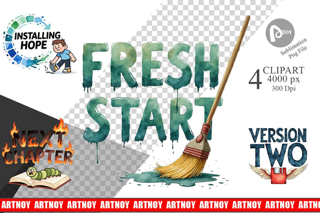 Clipart The Glitchy Resurrection Sublimation artnoy 