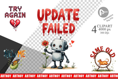 Clipart The Glitchy Resurrection Sublimation artnoy 