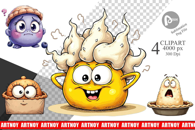 Clipart Unenthusiastic Pies Sublimation artnoy 