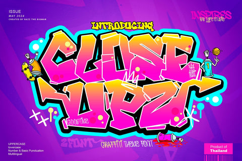Close Upz Font BB Digital Arts 