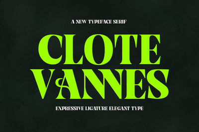 Clote Vannes Font gatype 