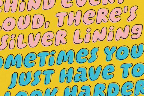 Cloud Bunch - Playful Display Typeface Font Four Lines Std. 